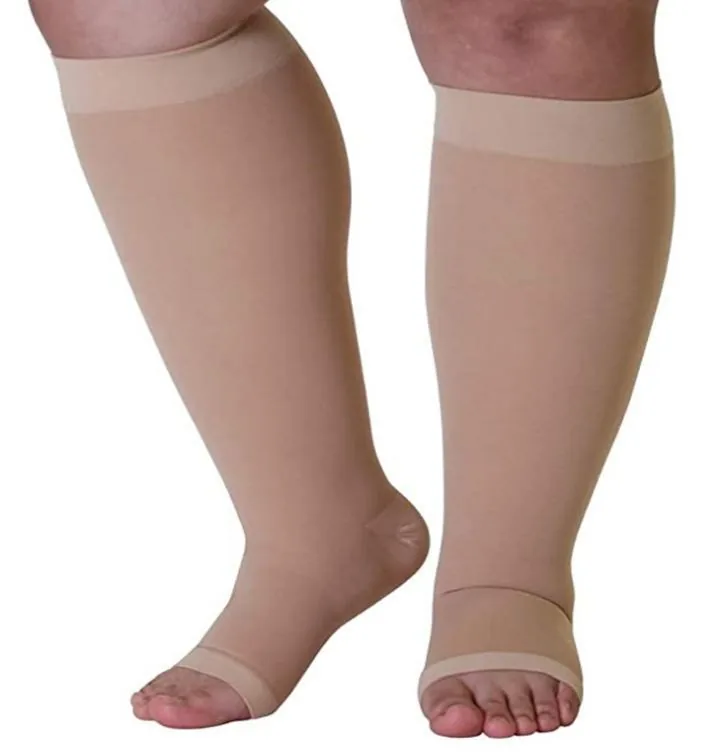 Medical Compression Thigh-High Stockings - 1